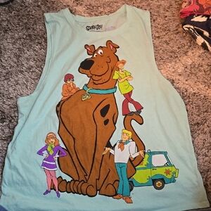 Scooby-Doo Graphic Tank Top, Juniors L, EUC